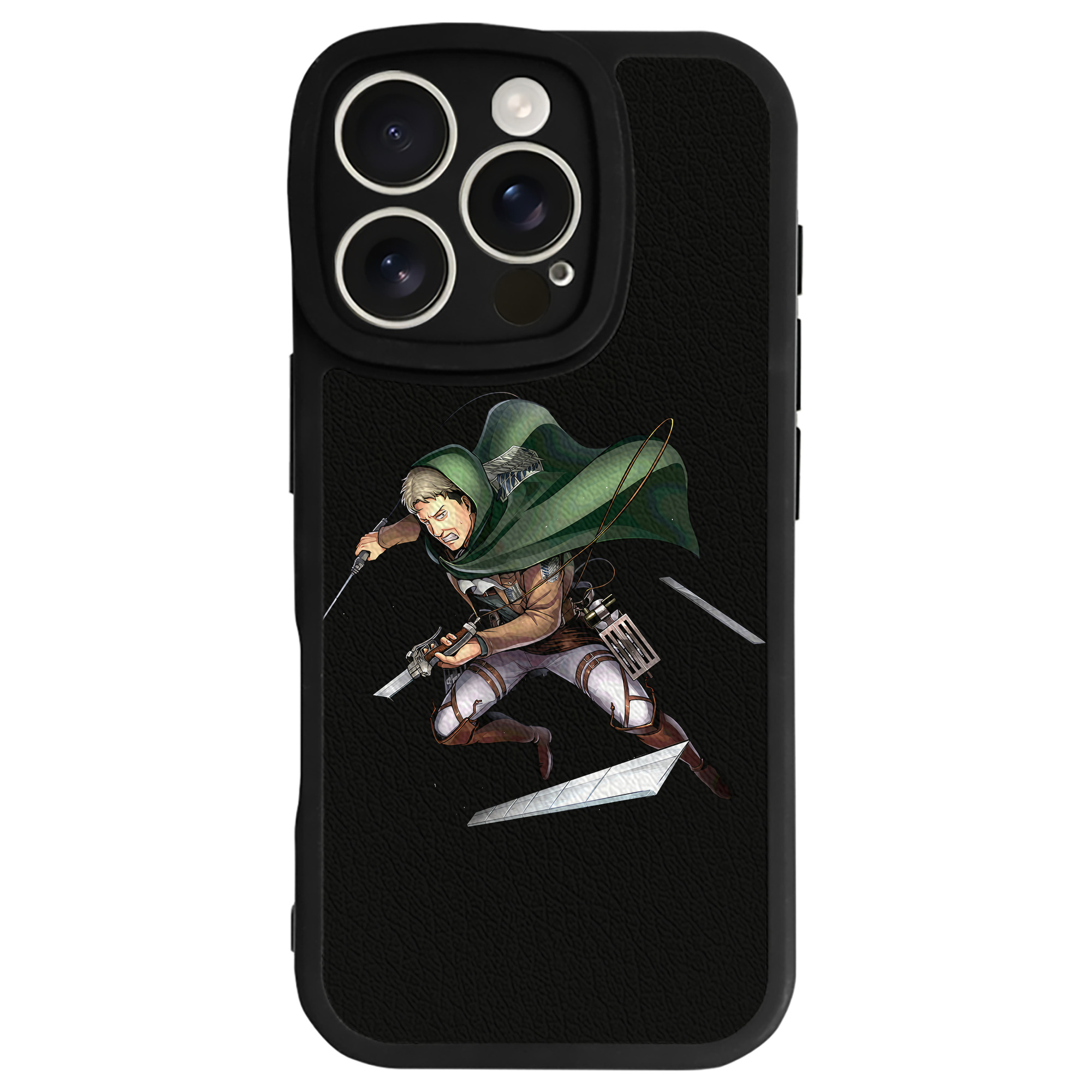 （画像用） 進撃の巨人 Attack on Titan 【iPhone 16シリーズ対応】シリコンスマホケース（レザー調） 材質：シリコン